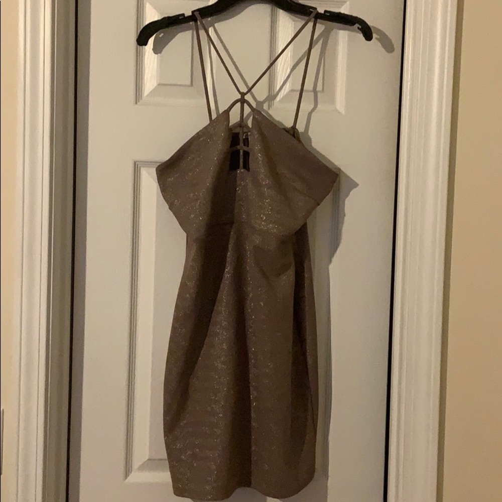 Bronze sparkles dress